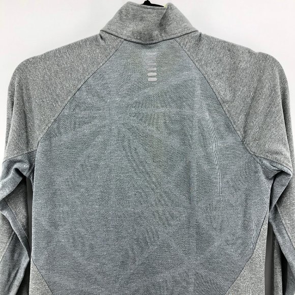UNDER ARMOUR Threadborne Swyft Zip Gray Pullover - Picture 8 of 13